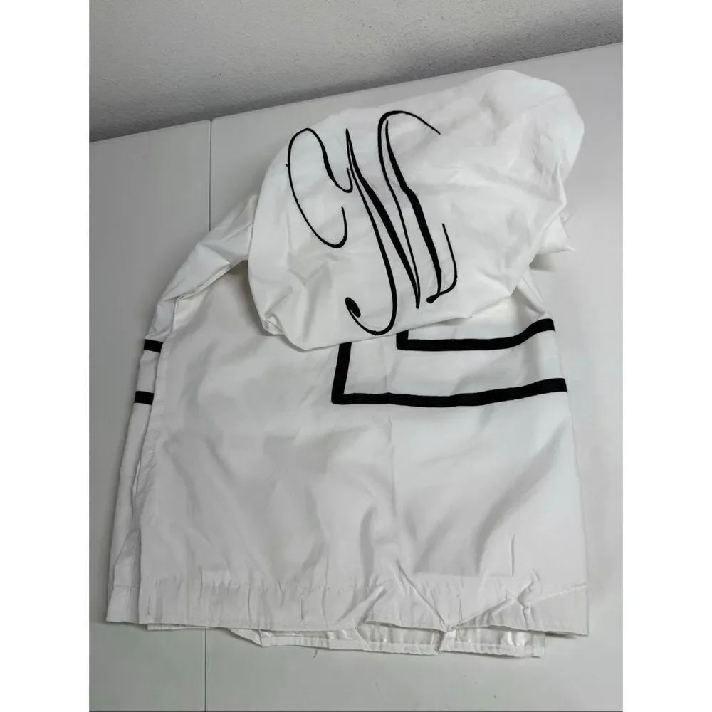 Black & White Monogrammed M Shower Curtain 70” L x 67” W